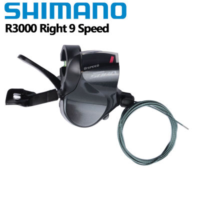 Shimano SORA คันเปลี่ยนเกียร์แบบแบน R3000 9สปีดอะไหล่จักรยานเสือหมอบ2วินาที9วินาที SL-R3000ปล่อยทริกเกิลหนึ่งชิ้นด้วย Kabel