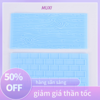 ?【HOT SALE】MUXI แม่พิมพ์อบเค้กฟองดองเครื่องมือทำจากเปลือกต้นไม้หิน2ชิ้น เซ็ต