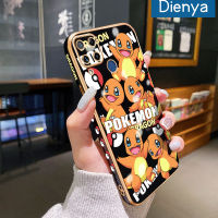 เคส Dienya สำหรับ Realme C15การ์ตูน Pokemon ใหม่พื้นผิวขอบสี่เหลี่ยมเคสซิลิกาเจลนิ่มกันกระแทกเคสมือถือรวมทุกฝาครอบป้องกันเลนส์กล้องถ่ายรูป