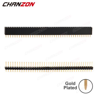 40 Pins Male Female Pin Header Single Row 2.54mm Gold Plated Breakable Extension Connector Strip for Arduino PCB Socket Board