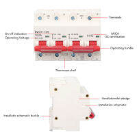 สวิตช์เปลี่ยน10KA เบรกเกอร์แตก100A AC 240 ‑ 400V สำหรับไฟฟ้า