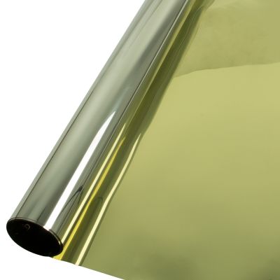 【❉HOT SALE❉】 shang815558 สติกเกอร์ฟิล์มหน้าต่างฉนวนกันความร้อนสีเงินสีทองขนาด50ซม. X 600ซม. สะท้อนแสงอาทิตย์สติกเกอร์สำนักงานบ้านกระจกด้านเดียว