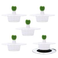 Floor Drain Filter Sink Sewer Anti-clogging Food Hair Residues Accessories 5pcs Strainers Stopper