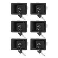 【YD】 6X Rv Car Paddle Entry Door Lock Latch Handle Knob Camper-Trailer Pull Type Panel