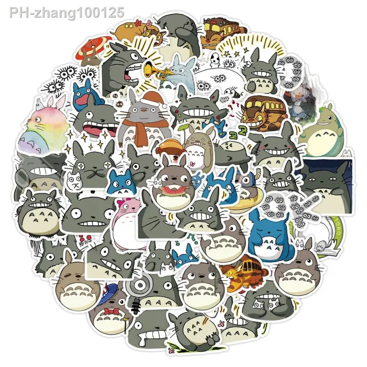 10-30-50pcs-cute-totoro-hayao-miyazaki-anime-movie-stickers-toys-luggage-laptop-ipad-skateboard-motorcycle-stickers-wholesale