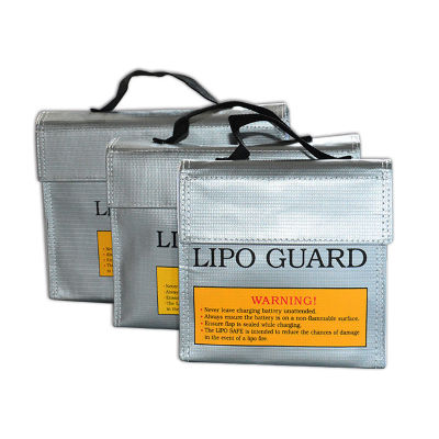 ถุงกระสอบนิรภัยป้องกันการระเบิดสำหรับกระเป๋าเพื่อความปลอดภัยแบตเตอรี่ RC LiPo กันไฟ240X180X64มม.