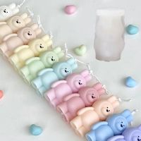 Standing Cute Rabbit Silicone Molds DIY Handmade Scented Candle Aromath Plaster Rabbit Ornament Ice Cube Mould Home Decor Ice Maker Ice Cream Moulds