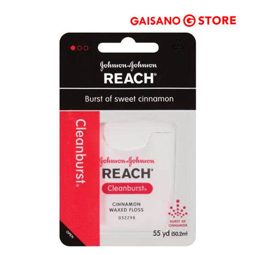 Johnson & Johnson CleanBurst Cinnamon Waxed Floss 55yd Lazada PH