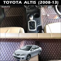 พรมปูพื้นรถยนต์ 6D TOYOTA ALTIS (2008-13) พรม6D QX สวยงาม เข้ารูป เต็มคัน 3ชิ้น