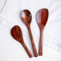 Japanese-style Cooking Spoon and Spatula Home Bevel Wooden Spatula for Cooking Long Handle Sauce Spoon Solid Wood Rice Shovel Cooking Utensils