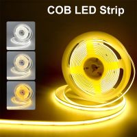 COB LED Strip Lights 400LEDs/M High Density Flexible LED Tape White Warm White FCOB LED Strip Kitchen Room Decor 8mm