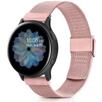 cfgbsdge 20mm 22mm Magnetic Strap for Samsung Active 2 40/44mm Gear S3 Rose Gold Band for Women Bracelet Galaxy Watch 3 4 Classic Band