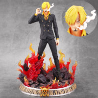 โมเดล ฟิกเกอร์ วันพีช ซันจิ เปิดไฟได้ กลุ่มโจรสลัดหมวกฟาง model vinsmoke sanji fegure (สินค้าพร้อมส่ง)