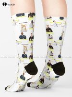 Brooklyn Nine Nine Sticker Pack Brooklyn 99 Art Socks Black Socks Men Design Happy Cute Socks Creative Funny Socks New Popular