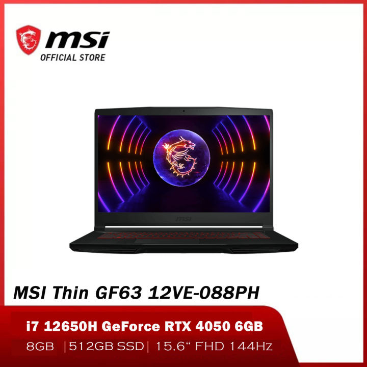 MSI Thin GF63 12VE-088PH (Black) | 15.6