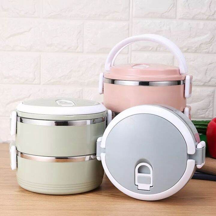 leo&bea 1 Layer / 2 Layers / 3 Layers Stainless Steel Lunch Box | Lazada PH