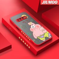 JIUMOO เคสปลอกสำหรับ Samsung Galaxy S10 4G S10 Plus S10 Lite เคสลายการ์ตูน Gourmet Pai Daxing บางขอบสี่เหลี่ยมด้านข้างดีไซน์ใหม่มีน้ำค้างแข็งโปร่งใสกันกระแทกแข็งเคสมือถือปลอกซิลิโคนคลุมทั้งหมดเคสป้องกันกล้องนุ่ม