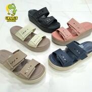 Dép Crocs Đế Cao 5 Phân Brooklyn Mid Wedge Version 2 Nhiều Màu