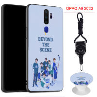 เคสโทรศัพท์ BTS สำหรับ OPPO 6.5นิ้ว,เคสซิลิโคนนิ่ม A5 2020/A9 2020/A11X พร้อมแหวนลายเดียวกันและเชือก