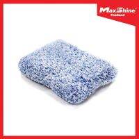 ฟองน้ำล้างรถ ขนไมโครไฟเบอร์ ลดการเกิดรอยบนสีรถ Maxshine Microfiber Wash Pad – White/Blue