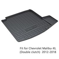 1Set Car rear trunk mat For Chevrolet Malibu XL Double clutch 2012 2013 2014 2015 2016 2017 2018 Anti-slip mat Accessories