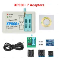 100% Original XP866 USB SPI Programmer 7 Adapter Support 24 25 93 95 EEPROM Flash Bios Compiler Lowest Price Better Than EZP2022