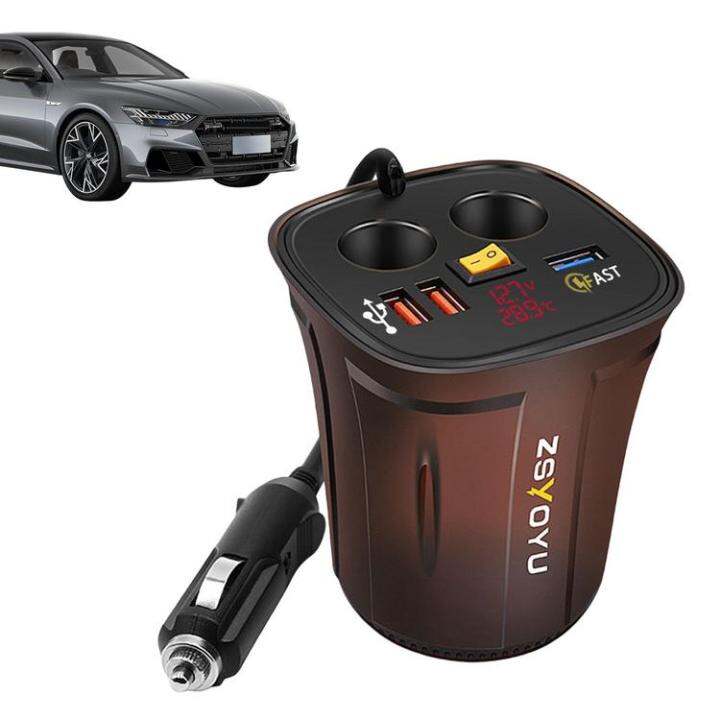 usb-car-chargers-multi-port-car-charger-adapter-with-fast-charging-convenient-usb-car-charger-adapter-digital-display-car-charger-for-all-types-of-cars-trucks-and-suvs-brilliant