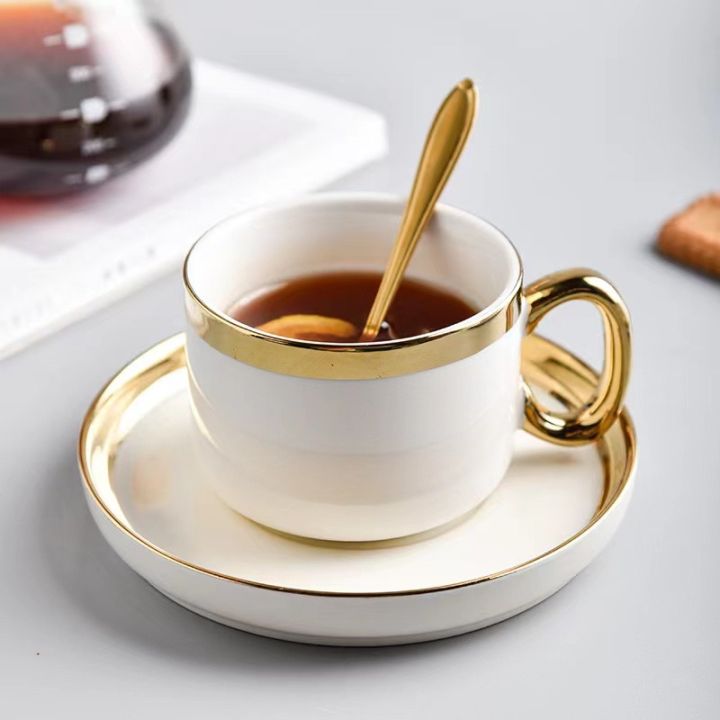 ชุดถ้วยกาแฟเซรามิก-ชุดถ้วยกาแฟยุโรป-แก้วกาแฟ-ถ้วยกาแฟเซรามิก-ถ้วยน้ำชา-หรูหรา-สวยงาม-13ชิ้นต่อ1เซต