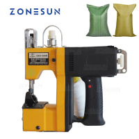 ZONESUN ไฟฟ้าจักรเย็บผ้าแบบพกพาเครื่องบรรจุถุงบ้านสิ่งทอ Idustry กระเป๋าทอเครื่องปิดผนึก