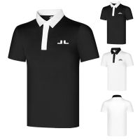 J.LINDERBERG golf Clothing Mens Jersey Breathable Quick-Drying Short-Sleeved T-Shirt Sports Casual polo Shirt Top