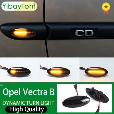 แบบไดนามิกเลี้ยว Repeater โคมไฟตัวบ่งชี้ LED ไฟเลี้ยวด้านข้างสำหรับ Opel Vauxhall Vectra B MK1 1995 1996 1997 1998-2002