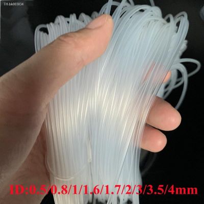 ↂ✆ 5M/10M Transparent Flexible Silicone Tubing ID 0.5 0.6 1.5 2 2.5 3 3.5 4 mm Food Grade Tube Pipe Temperature Resistance Nontoxic