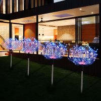 Solar LED Firework Light Outdoor Garden Decoration Lights Christmas Decorative Terrace Lawn Light Landscape Party LED Light