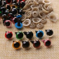 20pcs 8/10/12/14mm Color Plastic Safety Eyes Crafts Dolls Puppet Accessories Stuffed with Washer