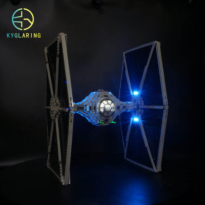 kyglaring-led-light-สำหรับ-75095-ucs-tie-fighter-building-blocks-อิฐของเล่น-รวมแสงเท่านั้น