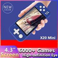 ◑✖ NEW X20Mini Classic Retro Video Handheld Console 4.3 Inch Hd Screen High-definition eye Built-in 6000 Games For Child 39;s Gift 39;s