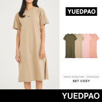 Yuedpao (ใหม่ล่าสุด!!) ผ้าหนาทรงสวย ยับยากรีดง่าย รับประกันไม่ย้วย 2 ปี Signature Oversize Dress  Set Cozy.