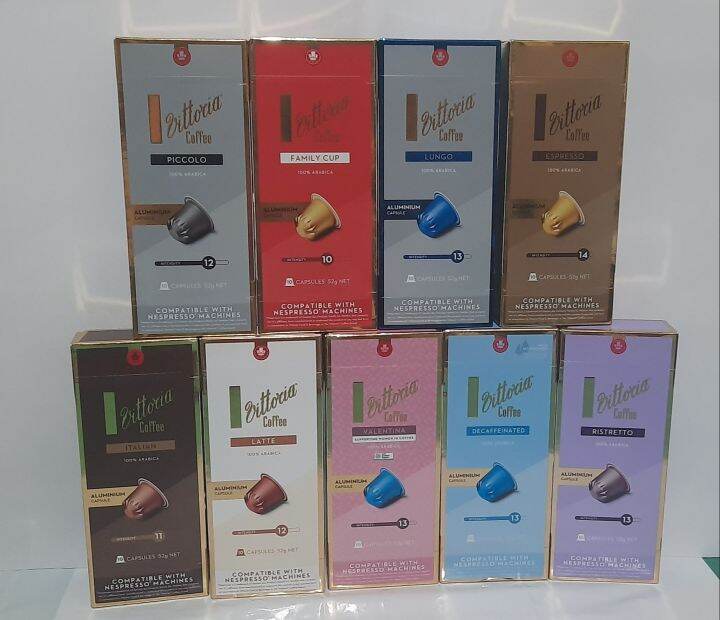 Vittoria Coffee Pods / Nespresso Compatible / 10 Coffee capsules