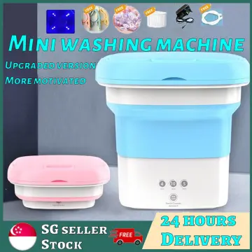 Mini Washing Machine USB Ultrasonic Rotating Turbine Washing Machine For  Socks Underwear Wash Dishes Travel Home RV Apartment