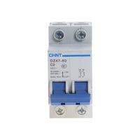 CHNT MCB Mini Household Circuit breaker C type DZ47-60 2 Pole 1Amp 400V