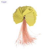 ?【Lowest price】Tirgat 100ชิ้นเครื่องประดับเสื้อผ้าสินค้าทำสวนป้ายยี่ห้อ4.5*3ซม.