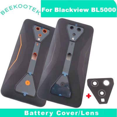 vfbgdhngh New Original Blackview BL5000 Battery Cover Back Housing With Mic Earpiece Rear Camera Lens Glass For Blackview BL5000 Cellphone