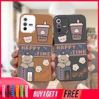 เคส Realme C15 C11 2021 C21Y C21 C25 C20 C12 C3 C25S 5 5s 5i 6i C17 7i C1 C25Y C2 C3i C20A Narzo 20 10 10A 20A 30A Little Bear รอยเท้าปกกรณี Protector