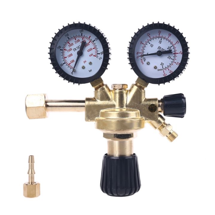 co2อาร์กอนไนโตรเจนความดันลด-regulator-กันกระแทก-mag-mig-เชื่อมความดันลด-w21-8-thread