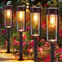 onlcicn 6pcs Solar Path Lights Outdoor, Super Bright Solar Garden Lights, IP65 Waterproof Auto ON/Off Landscape Path Lights For Walkway Driveway Patio Yard