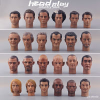 HeadPlay Curtis James Jackson Jean Reno Elvis Presley Harrison Ford Head Sculpt รุ่น16 Scale For12นิ้ว Action Figure