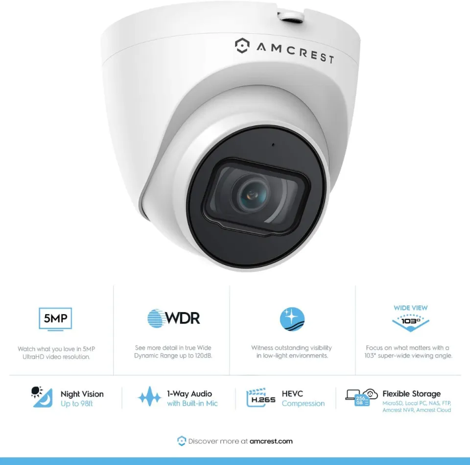 amcrest 5mp poe camera