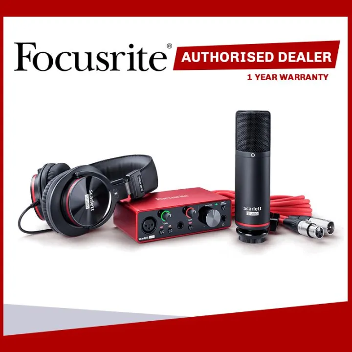 Focusrite Scarlett Solo Studio (3rd Gen) - Studio Recording Bundle | Lazada  Singapore