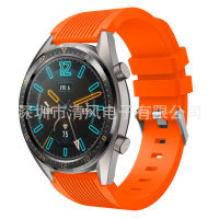 NEW สำหรับ Watch GTGT2 22mm สายนาฬิกาซิลิโคนลายตรงสายนาฬิกาสายรัดข้อมือ