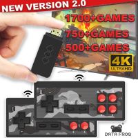 2021 [ใหม่] ข้อมูลกบ USB ไร้สายมือถือ Retro ทีวีวิดีโอเกมคอนโซลเกมคลาสสิก1700 4K 8บิต Mini เครื่องเล่นวิดีโอเกมสนับสนุน HD